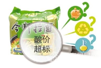 今麥郎方便面酸價超標  致使“品牌形象”大受影響（圖）