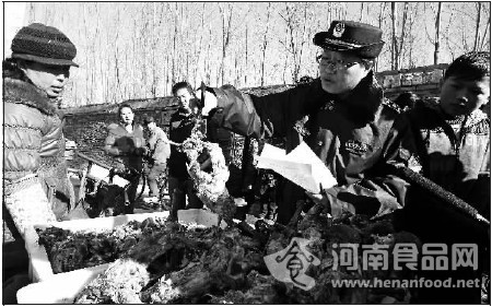 北京市場鴨架來路不明被查扣